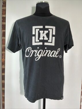 Vintage Krew K Original Skateboarding Graphic T Shirt Black Size XL